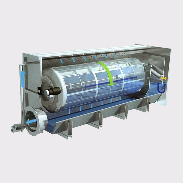 Прецизионный фильтр с вращающимся барабаном